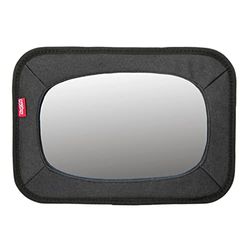 Nûby - Miroir de voiture pour bébés - avec sangles réglables - incassable et facile à installer - Noir