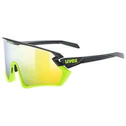 uvex sportstyle 231 2.0 - sportglasögon för dam och herr - imskydd - tryckfri bärkomfort & perfekt passning - black yellow matt/yellow - one size