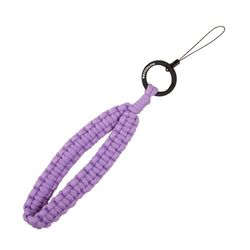 case&me Polsband voor smartphone, sleutelhanger, gevlochten, paars