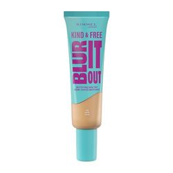 Rimmel London Kind & Free BLUR IT OUT Fondotinta Opacizzante, 410, Latte, Controllo effetto lucido per tutto il giorno, Make-up dal finish matte leggero, 30 ml