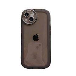 WDTURNS Transparante beschermhoes voor iPhone 14 (6,1 inch), [camerabescherming] [antislip] [volledige bescherming], schokbestendige en schokbestendige behuizing - iPhone 14 (zwart)