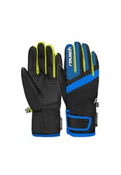 Reusch Duke R-Tex Xt Junior-Guanti Sportivi Impermeabili, Traspiranti, per Sci, Neve, Slitta, Caldi Invernali, 7002 Blck/Bril Blu/Safety Yell, 4 Bambini e Ragazzi