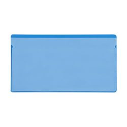 Bolsas magnéticas para etiquetas (145 x 80 mm, con 2 tiras magnéticas), color azul
