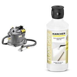 Kärcher Sproeireiniger extractie voor textielreiniging Puzzi 8/1 - luchtstroom 61 l/s, tank van 5 l & Kärcher textielimpregneermiddel Care Tex RM 762 (0,5 liter)