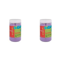 INNSPIRO Sable de couleur violet 600 gr., pour décoration et artisanat (Lot de 2)