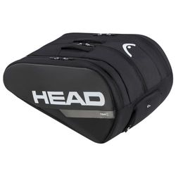 HEAD Padeltas voor volwassenen, uniseks, voor reizen, L, zwart/wit, L
