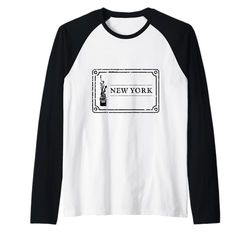 snirt New York T-shirt NY New York Hoodie NY - Funda para teléfono móvil Camiseta Manga Raglan