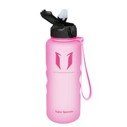 Super Sparrow Borraccia Sportiva & Bottiglia Bambini Senza Perdite - Borraccia Sportiva con Cannuccia - 1.5L Bottiglia Acqua Riutilizzabile di Grande Capacità - Senza BPA
