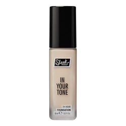 Sleek MakeUP In Your Tone 24 Hour Foundation, Medium Buildable Coverage in 30 Shades, Semi-Matte Flawless Finish, 1N, 30ml