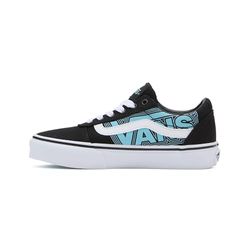 Vans Ward, Sneaker, Glow Neon Blue/Black, 23 EU, Lichtgevend Vans Neon Blauw Zwart, 23 EU