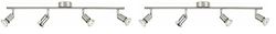 Philips LED Limbali, Lampada Faretti da Soffitto, 4 Punti Luce, Acciaio (Confezione da 2)