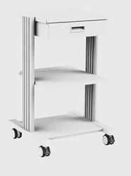 GIMA Winkelwagen Professional, 4 schappen + toetsenbord, Mon Support