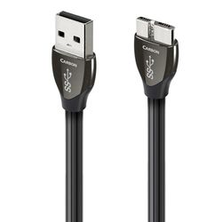 AudioQuest 1,5 m Carbon Micro-USB 3.0 USB-kabel 1,5 m USB A Micro-USB B zwart - USB-kabel (1,5 m, USB A, Micro-USB B, 3.0 (3.1 Gen 1), mannelijke connector/male connector, zwart)