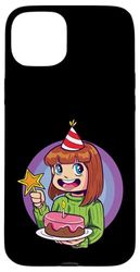 Celebrazione magica della ragazza di compleanno Custodia per iPhone 15 Plus