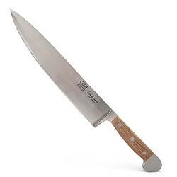 Güde Alpha Barrel Oak Coltello da cuoco con manico in quercia, Adulto, Quercia, Lunghezza lama 26cm