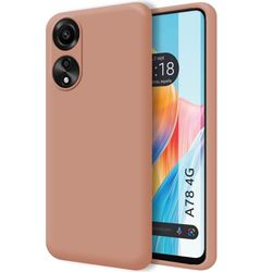 Tumundosmartphone Cover Silicone Liquido Ultra Morbida per Oppo A78 4G Colore Rosa