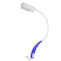 Brosse courbe | blanc et bleu plastique mobiclinic