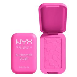 NYX Professional Makeup Blush in Polvere, Per un Look Fresco e Colorato, Arricchito con Burro di Mango, Mandorle e Karitè, Sfumabile, Buttermelt, Tonalità: Butta Half, 5 g