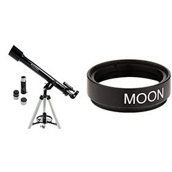 Celestron Powerseeker 60AZ Telescopio, Nero & 94119-A - Filtro lunare da 1,25%22