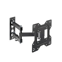 conecto TV muurbeugel met scharnierarm, flexibel kantel- en zwenkbare universele beugel, max. VESA 200x200 mm, voor 23-43 inch flat en gebogen monitoren tot 30 kg, zwart