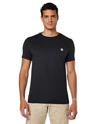 Timberland TFO SS LC Logo Slim T Camiseta, Black, L Hombre