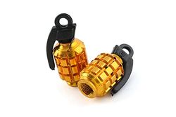 Bouchons de Valve STR8 Grenade, Or