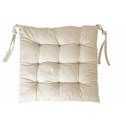 Galileo Casa Briconess.COM Coussin carré 40x40 cm pour Chaise en Coton avec Lacets et Rembourrage Morby - Cornsilk