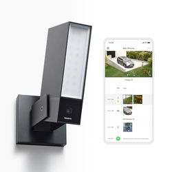 Netatmo Slimme Buitencamera met 12W Ingebouwde Verlichting, Detectie van Mensen/Dieren/Voertuigen| 4MP 1080p HD Video | IR Nachtzicht, Lokale Opslag, NOC-AMZ