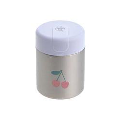 LÄSSIG Baby Children's Thermal Warming Box Porridge Snacks Leak-Proof Stainless Steel 315 ml Food Jar Happy Fruits Cherry