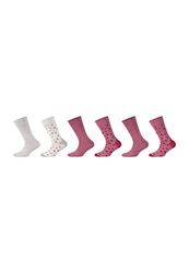 Camano Unisex Kinderen Online Children ca-Soft Organic Cotton 6 Pack sokken, Rose Wijn, 23/26, Rose wijn, 23 EU