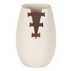 BigBuy Home Vaas, wit, keramiek, 20 x 20 x 30 cm
