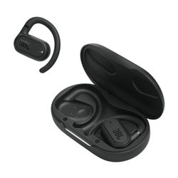 JBL Soundgear Sense Auricolari In-Ear True Wireless Bluetooth con Design Open Ear, Impermeabili a Schizzi e Polvere IP54, Bassi Puri, Dual Connect, 4 Microfoni, fino a 24 h di Autonomia, Nero