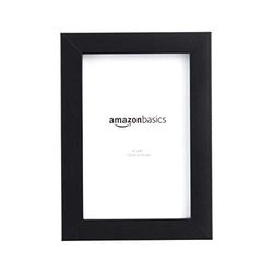 Amazon Basics Moldura retangular para fotografias, 2 unidades, 18 L x 13 W cm, preto, 10 x 15 cm