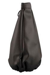 KNOB GUSSET SEMI LEATHER BLACK