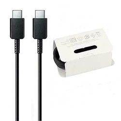 Generic GH-39 SUPER SNEL USB OPLADEN TYPE C NAAR C KABEL VOOR SAMSUNG S20, S20 Plus, S21, S21Plus, S21Ultra 5G Niet in Retail Verpakking, Zwart