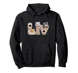 Liv Cat Trees - Personalized Cute Name Word Art Pullover Hoodie