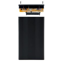 Externe behuizing TQE-2510B compatibel met 2,5 inch harde schijven, 9,5 mm dik, SATA-interface met USB 2.0-poort, zwart, ideaal voor geheugenuitbreiding en eenvoudige overdracht
