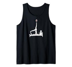 Pilates vino Reformer Pilates con gatto Canotta