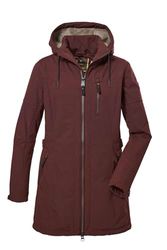 G.I.G.A. DX Dames Softshell parka met afritsbare capuchon GW 46 WMN SFTSHLL PRK, blackberry, 44, 40898-000