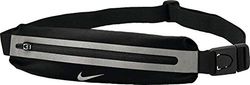 Nike Ceinture Rung Slim Wastepack Poche de la Hanche, Mixte Adulte, Noir/Argent, Taille unique