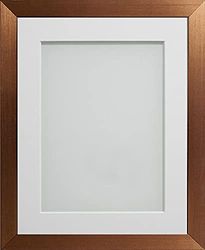 Frame Company Simpson Range Copper 16x12 inch Frame With White Mount for 12x8 inch *Choice of Sizes* Fitted with Real Glass