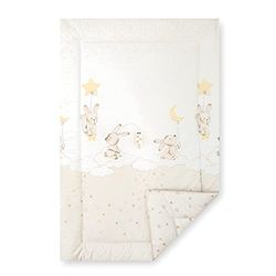 Julius Zöllner Tapis d'éveil Classic - Dimensions : 95 x 135 cm - Fabriqué en Allemagne - 100% Coton - Certifié Oeko-Tex Standard 100 - Lapin de rêve
