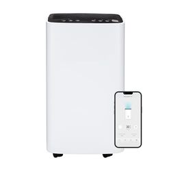 TCP Smart 12L/Day Smart Compressor, Dehumidifier HEPA Filter with App, WiFi, 2L Water Tank, Removes Damp, Mould & Condensation, works with Alexa, Google Home, 3 Modes, Continuous Drainage