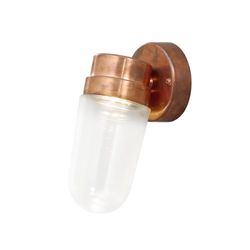 Konstsmide Classic Vega Lampe murale LED haute puissance en cuivre massif et verre transparent fabriquée en Europe