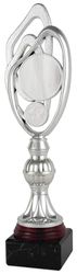 Art-Trophies AT11971 deltagande sporttrofé, unisex vuxna, silver/röd, 30 cm