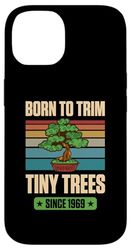 Nato per tagliare piccoli alberi dal 1969 per il compleanno a tema bonsai Custodia per iPhone 14