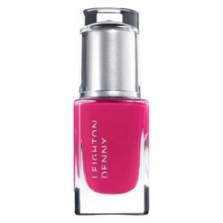LEIGHTON DENNY Plush Pink Nail Polish, High Performance Nail Varnish 12ml