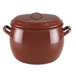 Quid Panela abaulada esmaltada 36 cm - 28 l Apto Vitrocerâmica Apto Indução alças ou cabo de aço