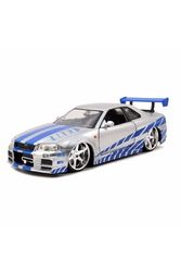 Jada Toys, Inc. 253203044 Fast e Furious 2002 Nissan Skyl Accessoires Bleu