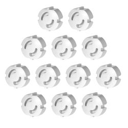 Offgridtec® 12 unidades de protección infantil para enchufes enchufables, blanco